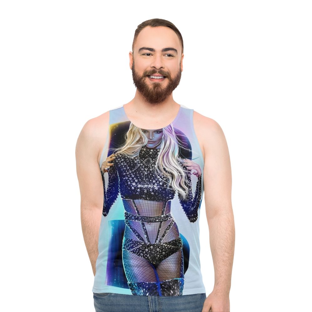 Unisex tank top with holiday inspired design - men