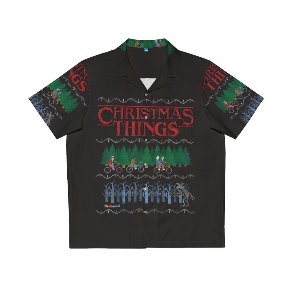 Christmas Things Hawaiian Shirt with Stranger Things Inspired Design