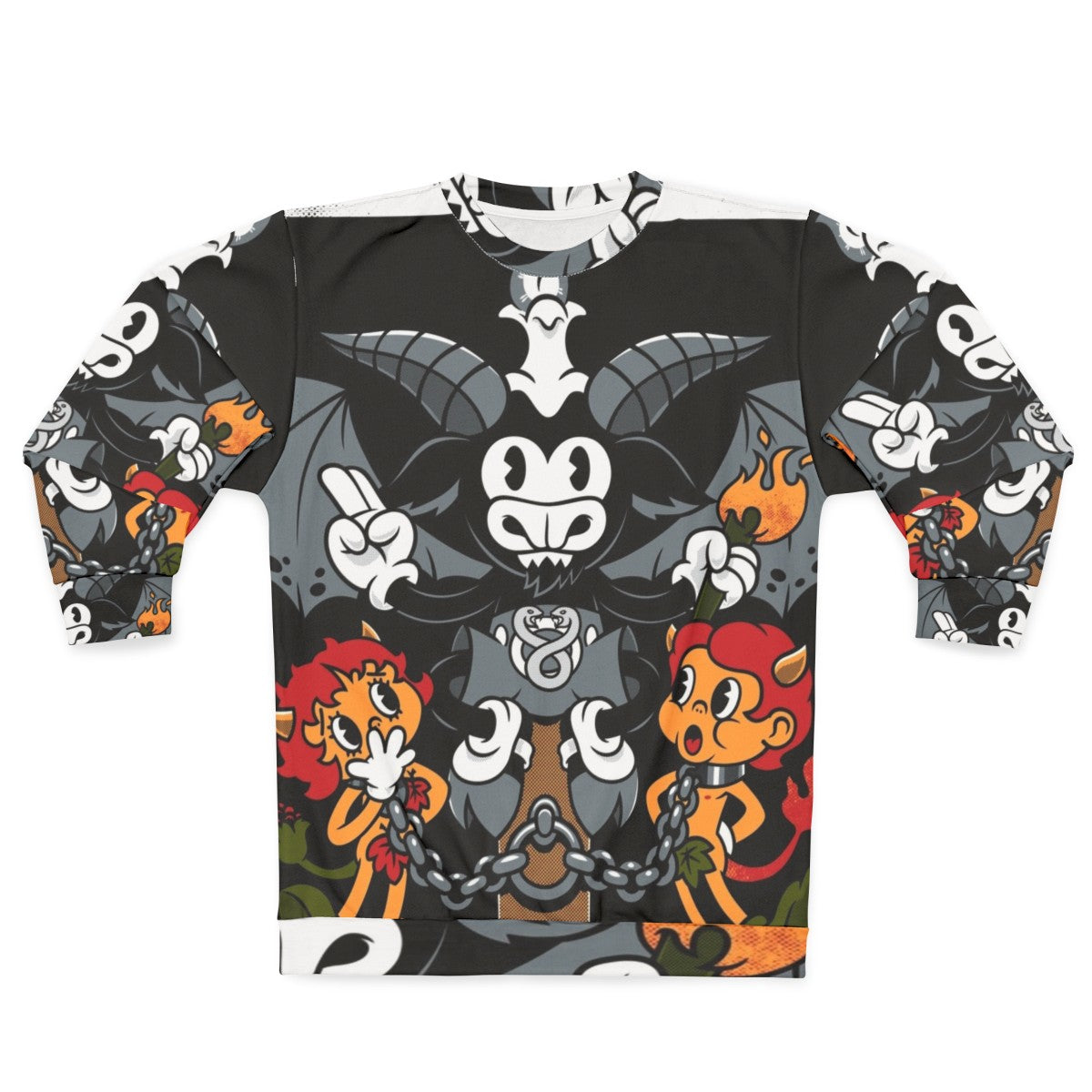 Devil tarot card Baphomet occult gothic sweatshirt