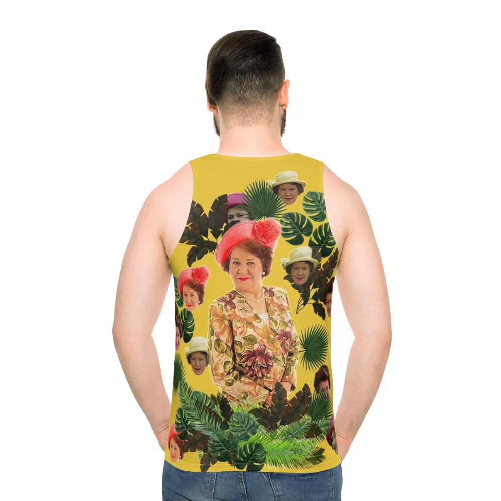 Hyacinth Bucket Bloomin' Unisex Tank Top - men back