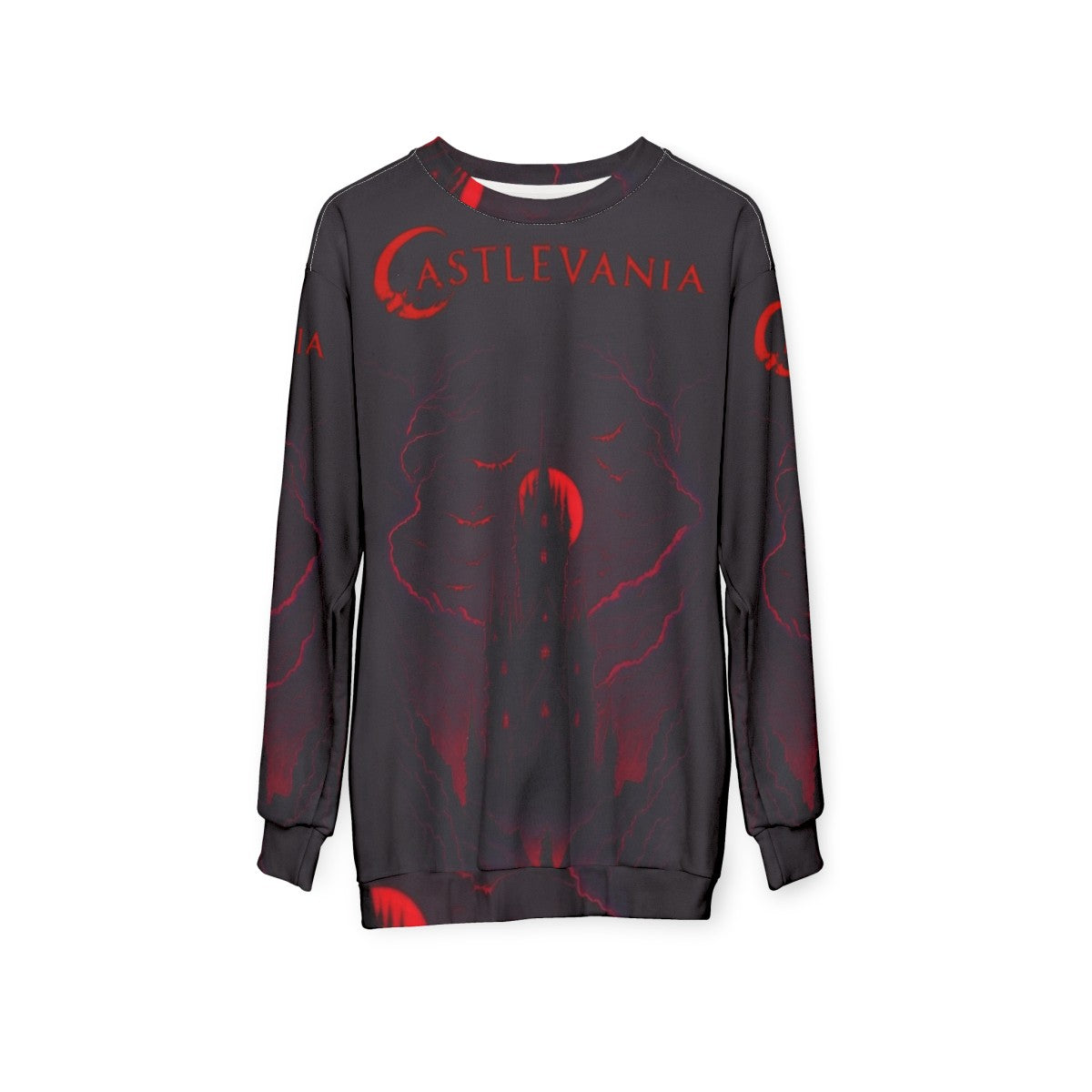 Netflix Castlevania Infernal Dark Gothic Sweatshirt - hanging