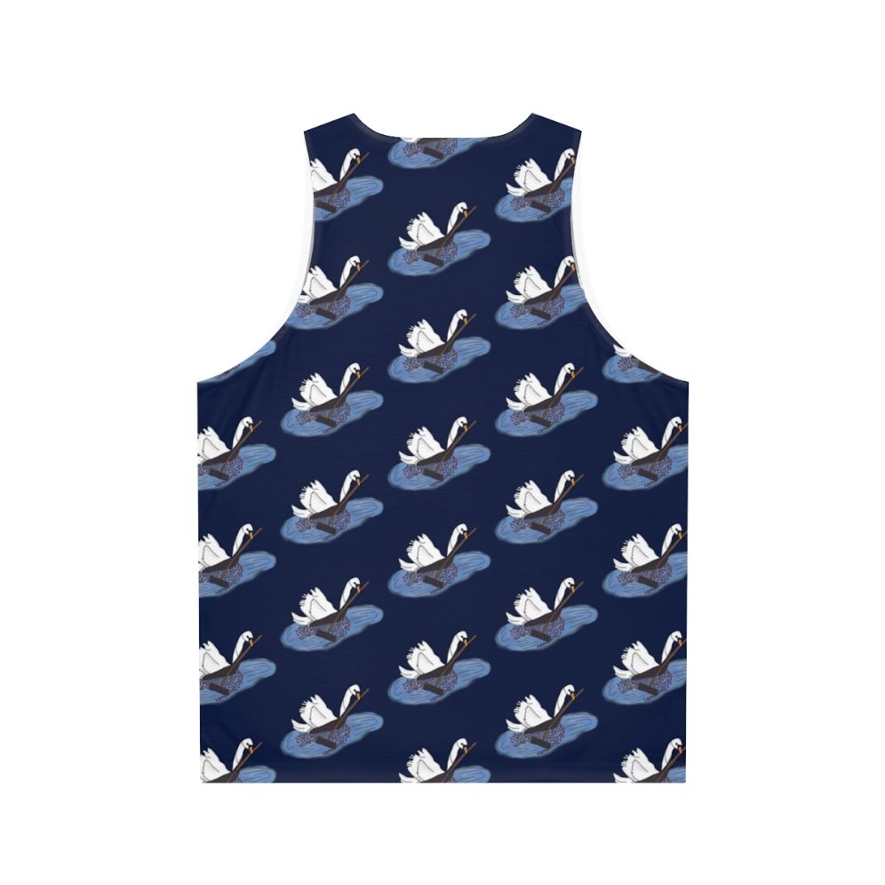 Farmer Swan Unisex Tank Top - Back