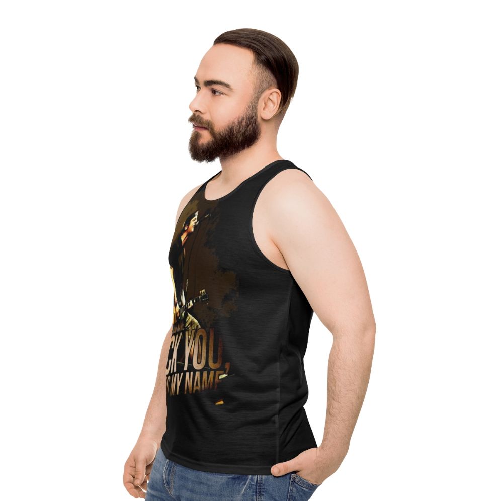 Tribute to Tony Unisex Tank Top - men side