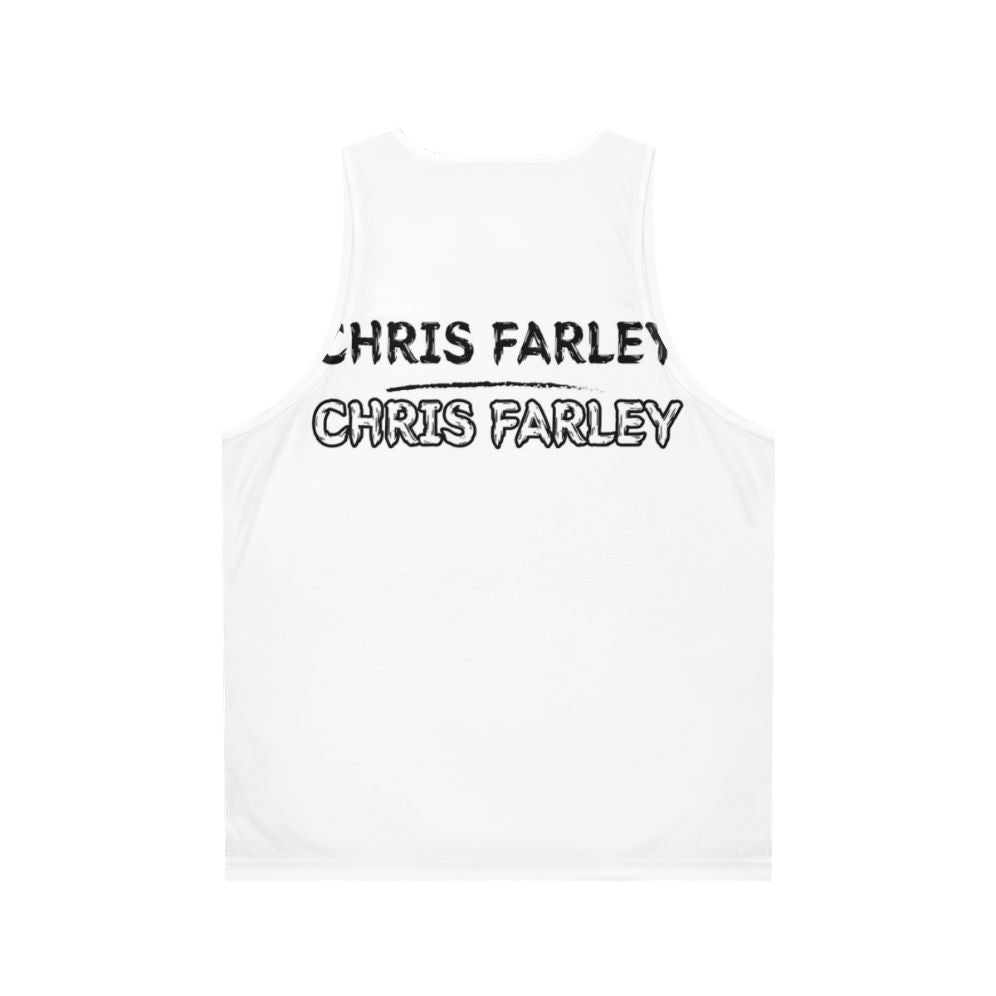 Chris Farley Unisex Comedy Movie Tank Top - Back