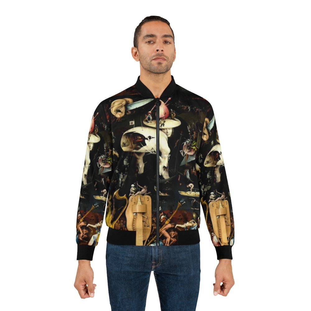 Hieronymus Bosch inspired Hell Bomber Jacket with surreal and Renaissance art design - Lifestyle