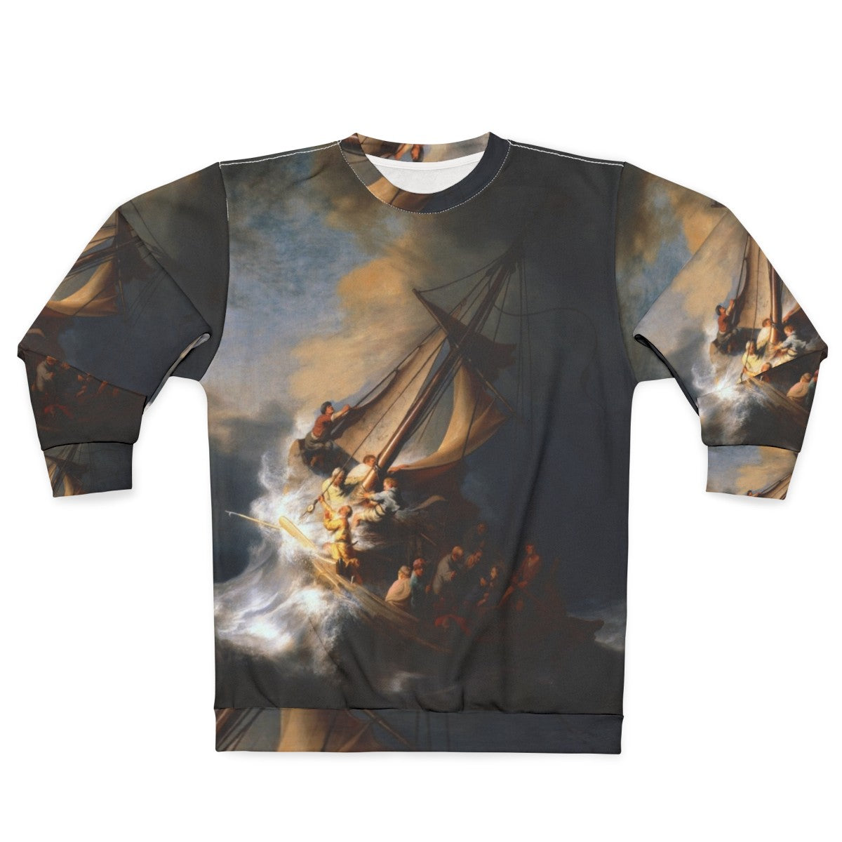 Rembrandt's 'The Storm on the Sea of Galilee' Christian Sweatshirt