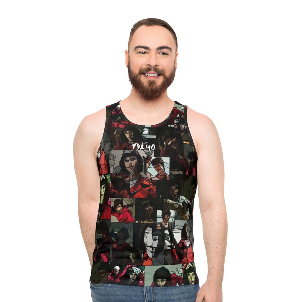 Money Heist Tokyo Fanart Unisex Tank Top - men