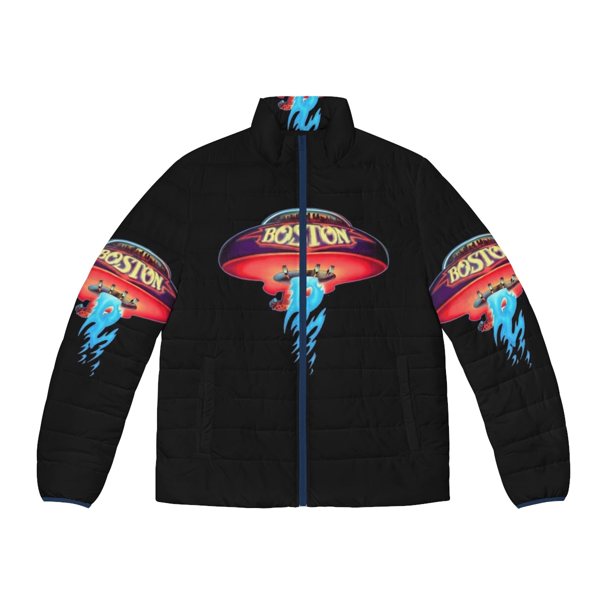 Boston Premium Puffer Jacket with Electric Light Orchestra Inspired Design