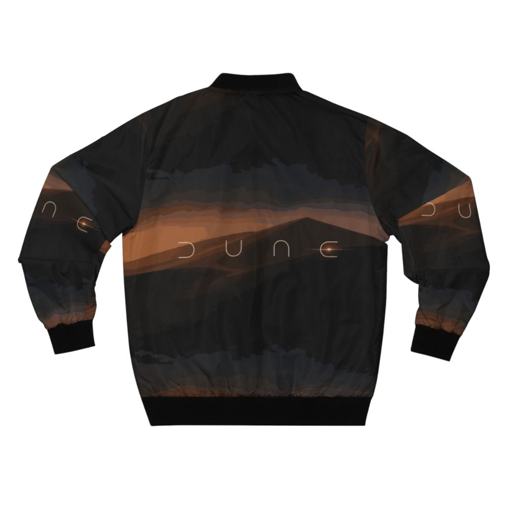 Dune landscape-inspired bomber jacket - Back