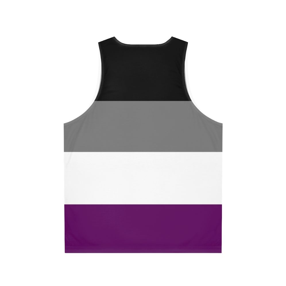 Unisex asexual pride flag tank top - Back