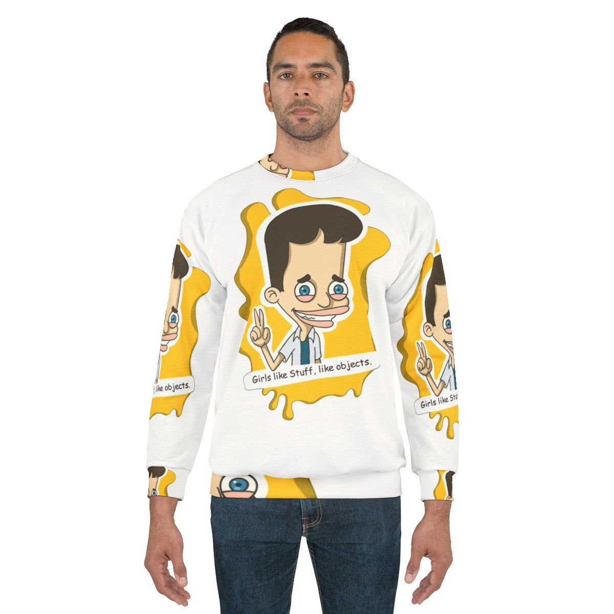 Big Mouth Netflix Sweatshirt featuring the show's iconic character - men