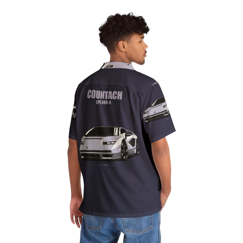 Countach LPI 800-4 Inspired Hawaiian Shirt - People Back