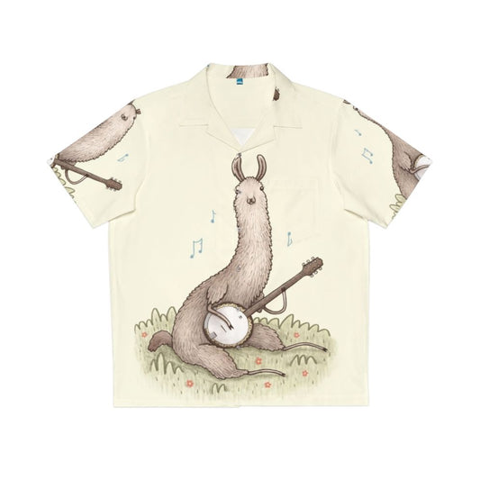 Banjo Llama Hawaiian Shirt