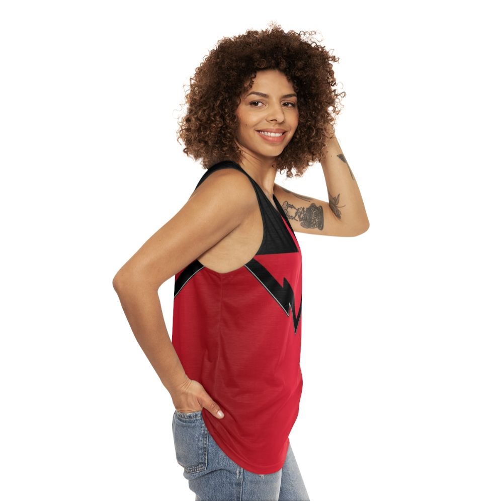 Timefire Unisex Tank Top featuring power rangers and time travel design - women side