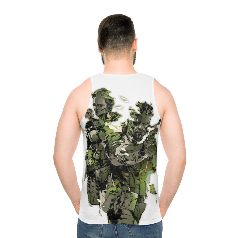 Metal Gear Solid 3 Snake and The Boss Unisex Tank Top - men back