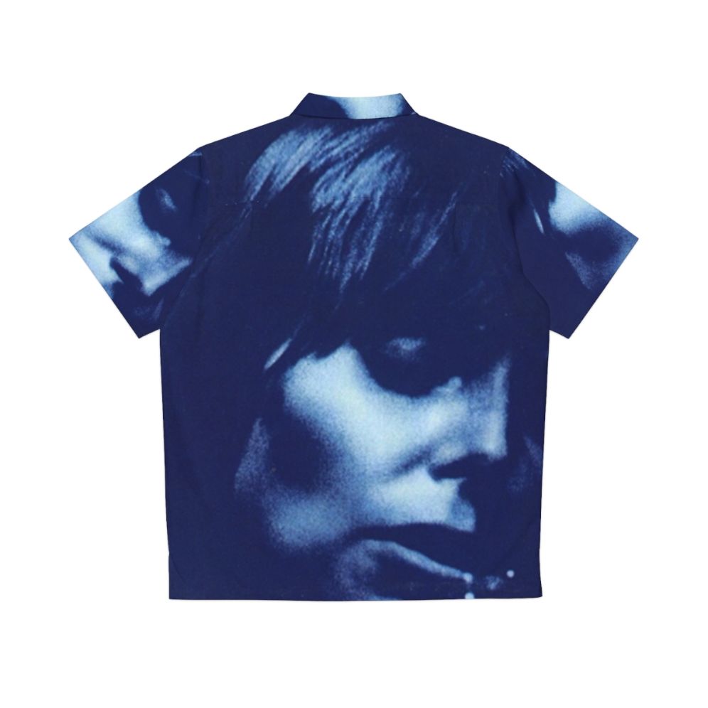 Joni Mitchell Blue Retro Hawaiian Shirt - Back