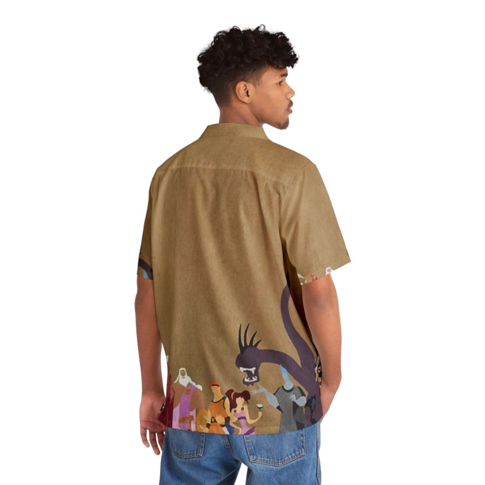 Hercules Hawaiian Shirt with vibrant tropical floral pattern - People Back