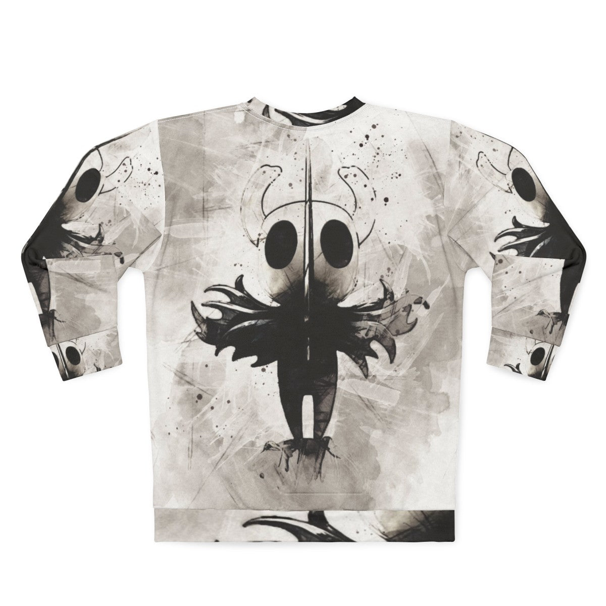 Hollow Knight Sweatshirt with Watercolor Painting - Back