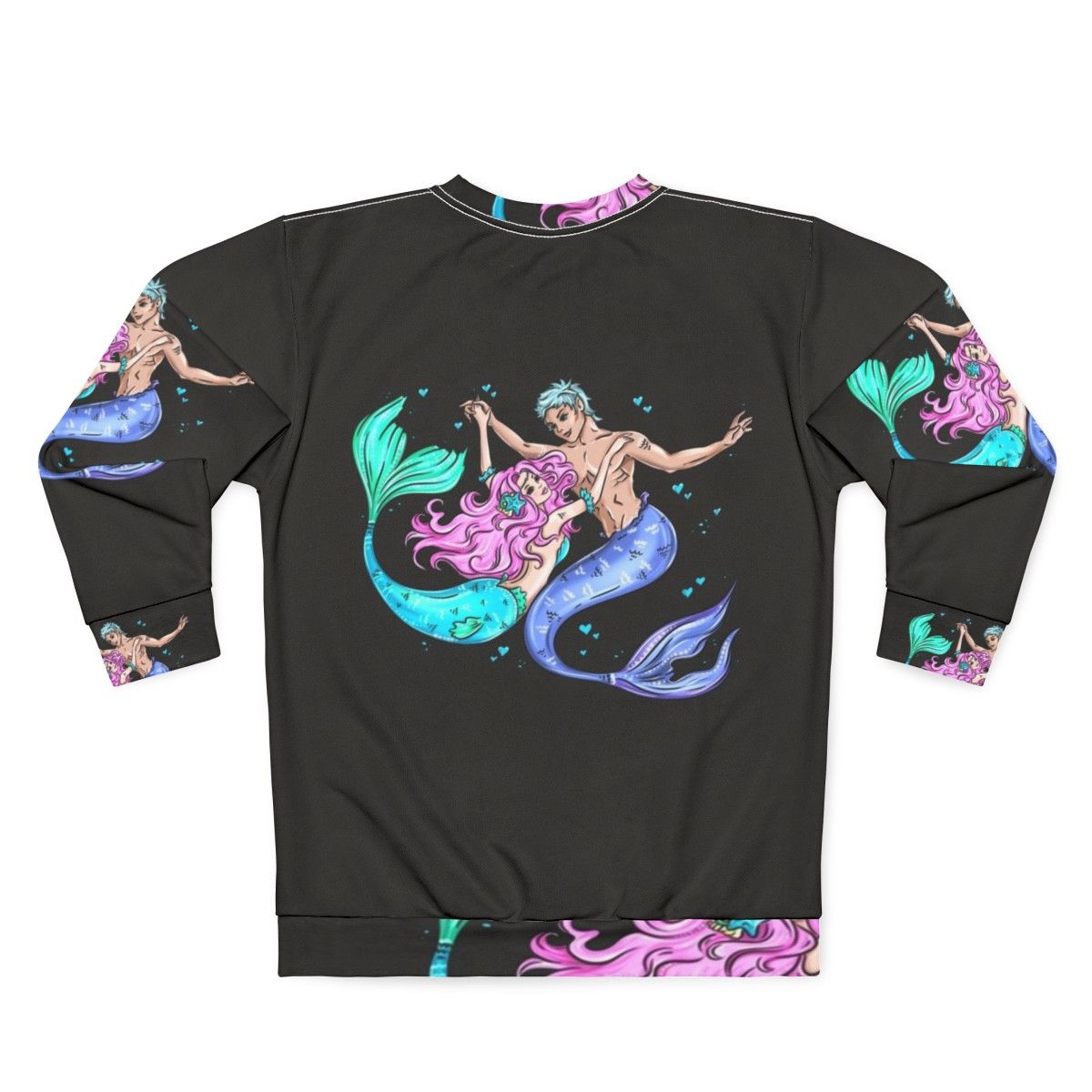 Mermaids in Love Hobbies Sweatshirt - Back