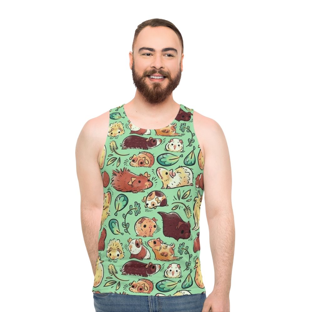 Cute guinea pig pattern tank top - men