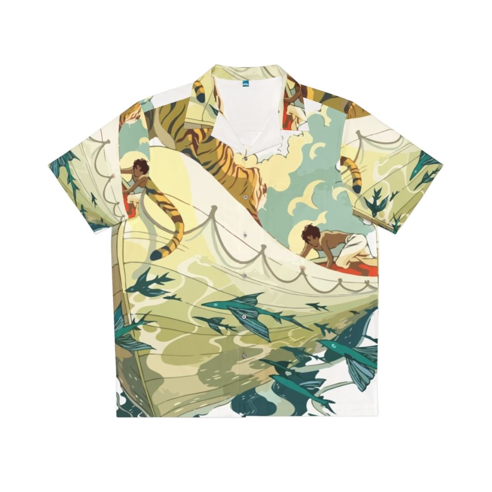 Life Of Pi Tiger In Boat Minimalist Art Hawaiian Shirt