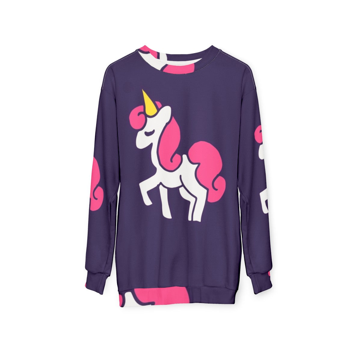 Unicorn Princess Sweatshirt with Cute and Legendary Animal Design - hanging