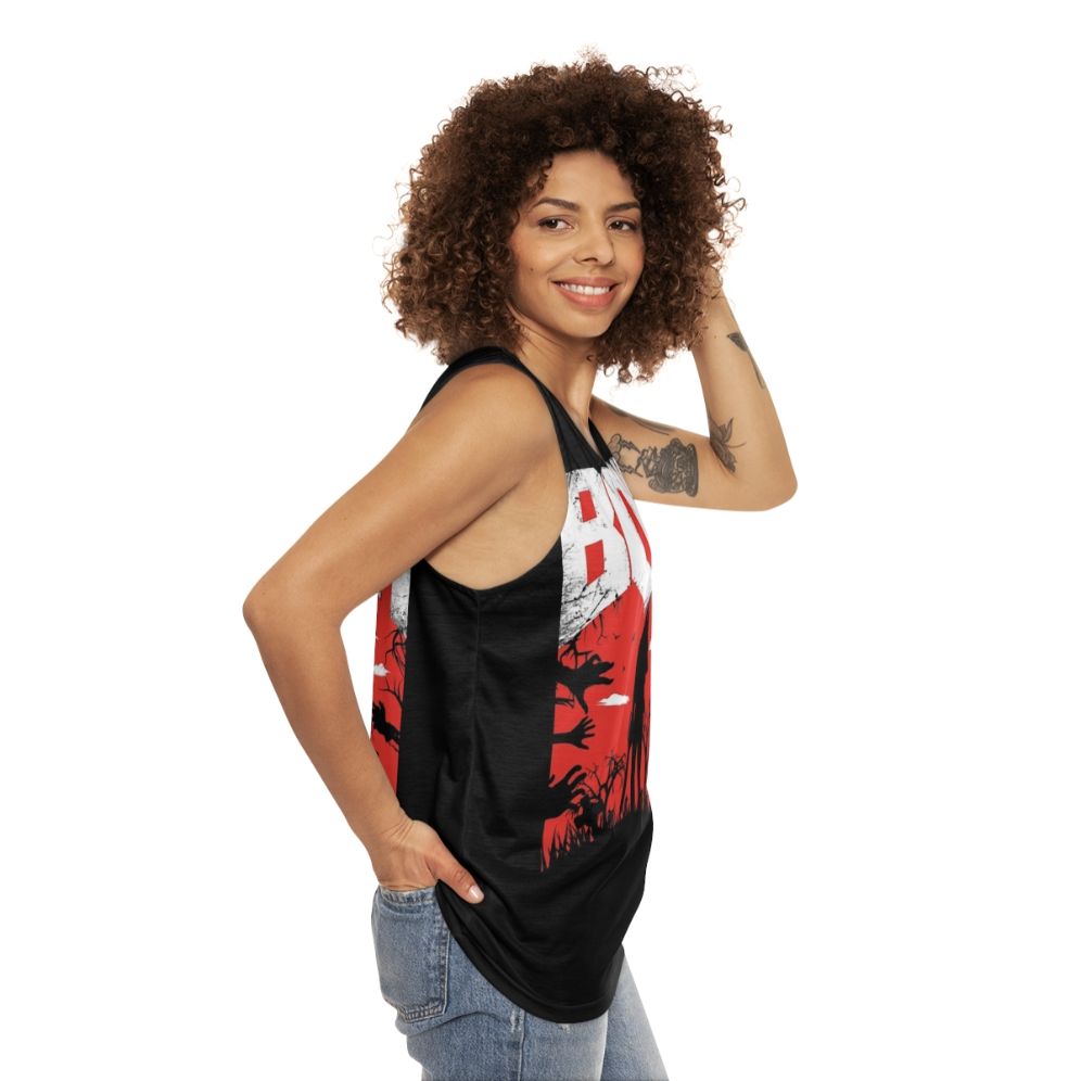 "This Is My Boomstick" Unisex Tank Top featuring a pop culture design - women side