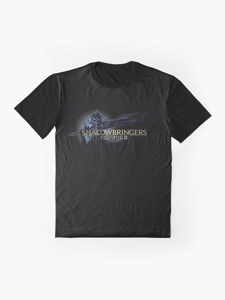 Final Fantasy XIV Shadowbringers Logo Graphic T-Shirt - Flat lay