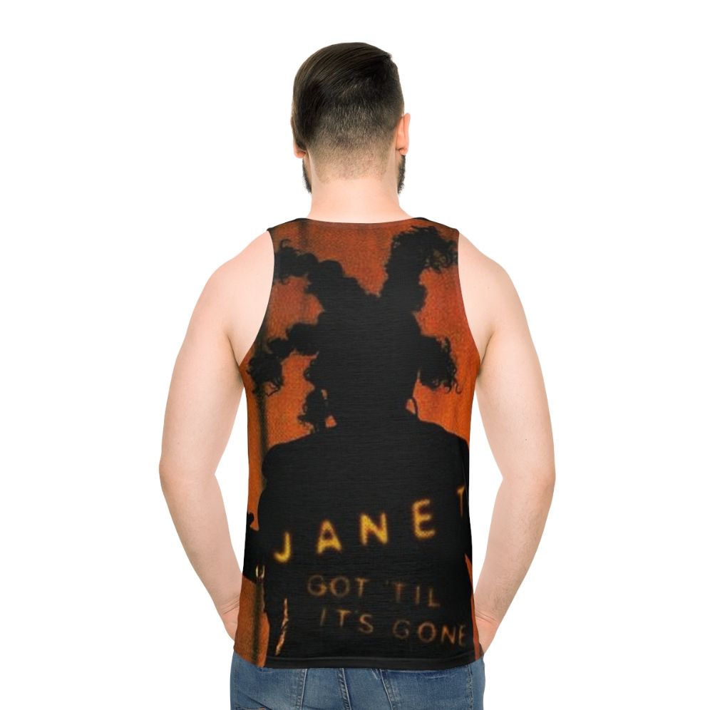 Retro 90s Janet Jackson Inspired JJ Unisex Tank Top - men back