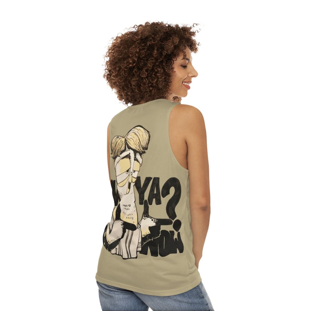 Unisex Boss Graphic Tank Top - women back