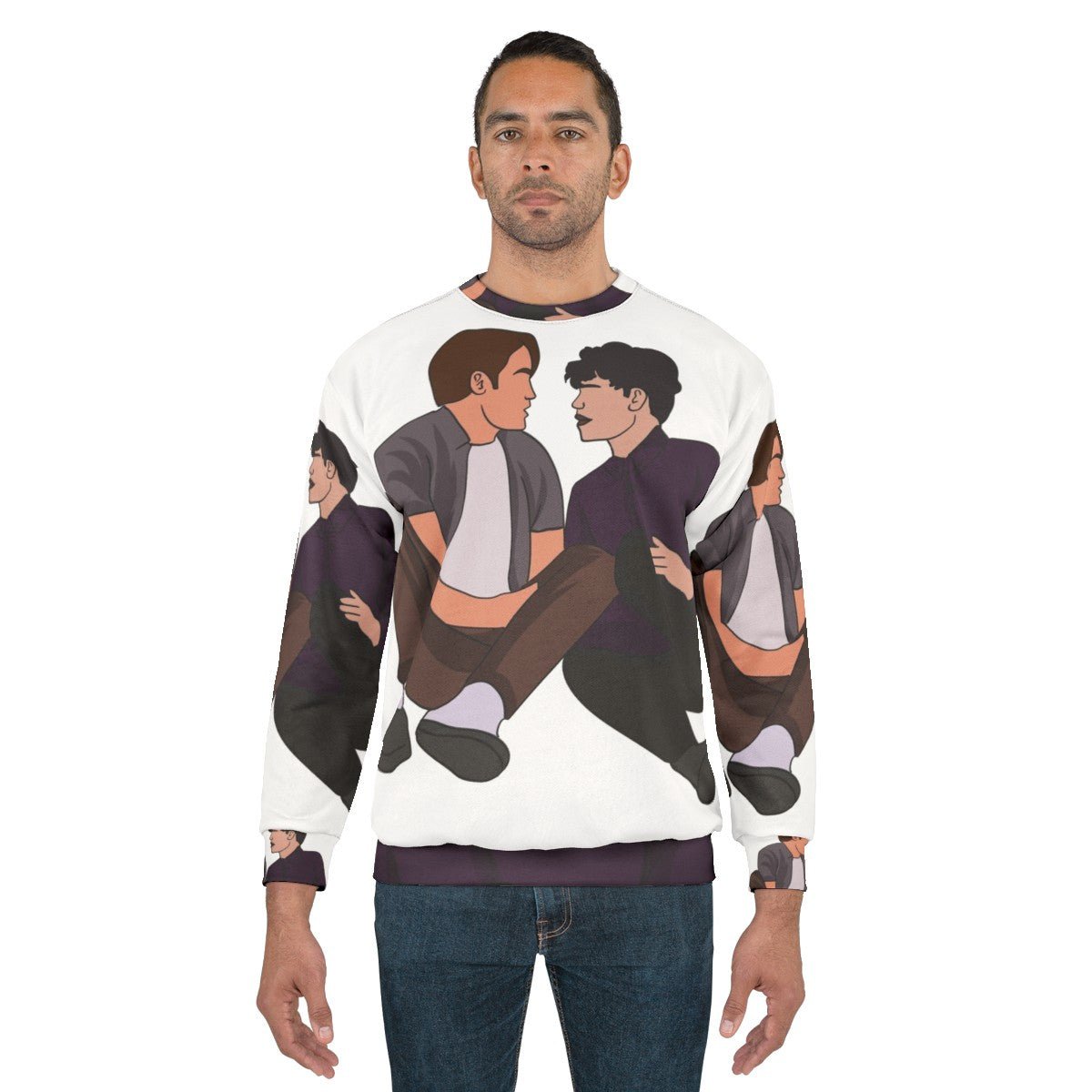 Heartstopper Nick and Charlie Friendship Sweatshirt - men