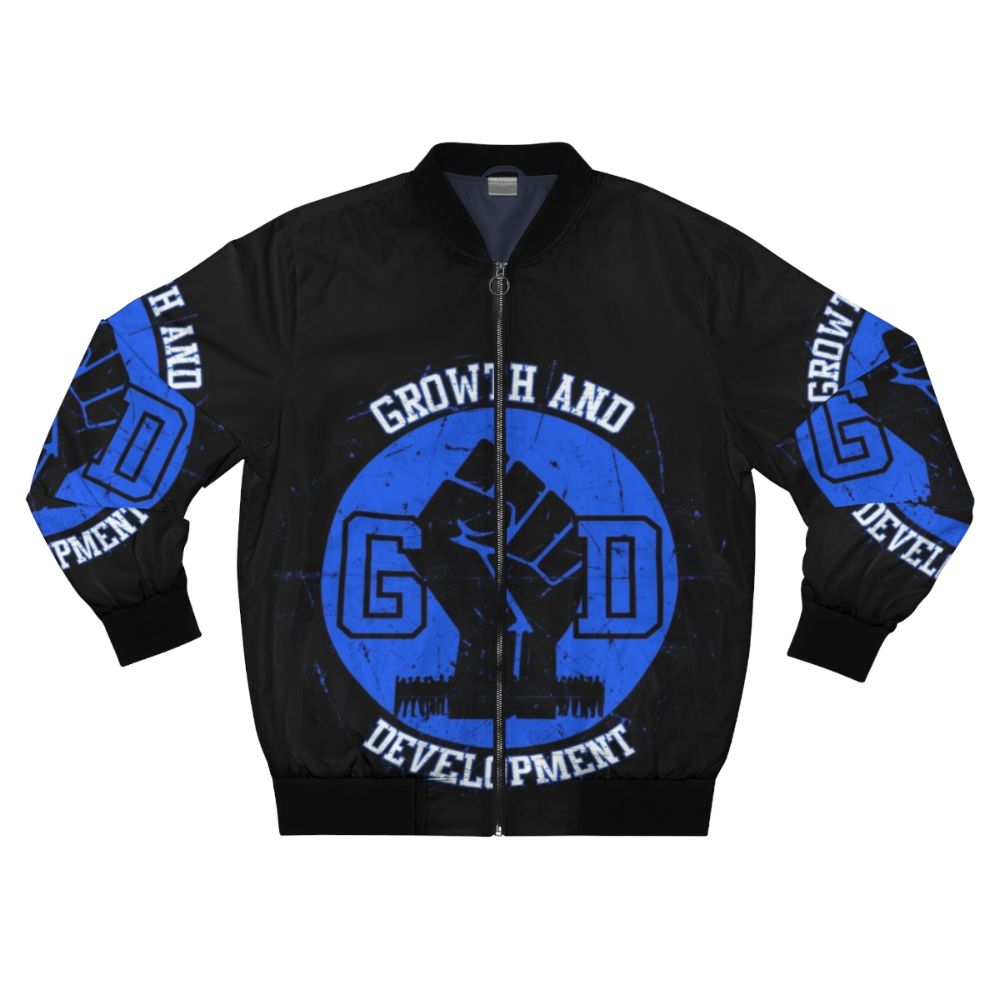 G.D. Growth and Development bomber jacket featuring urban streetwear style