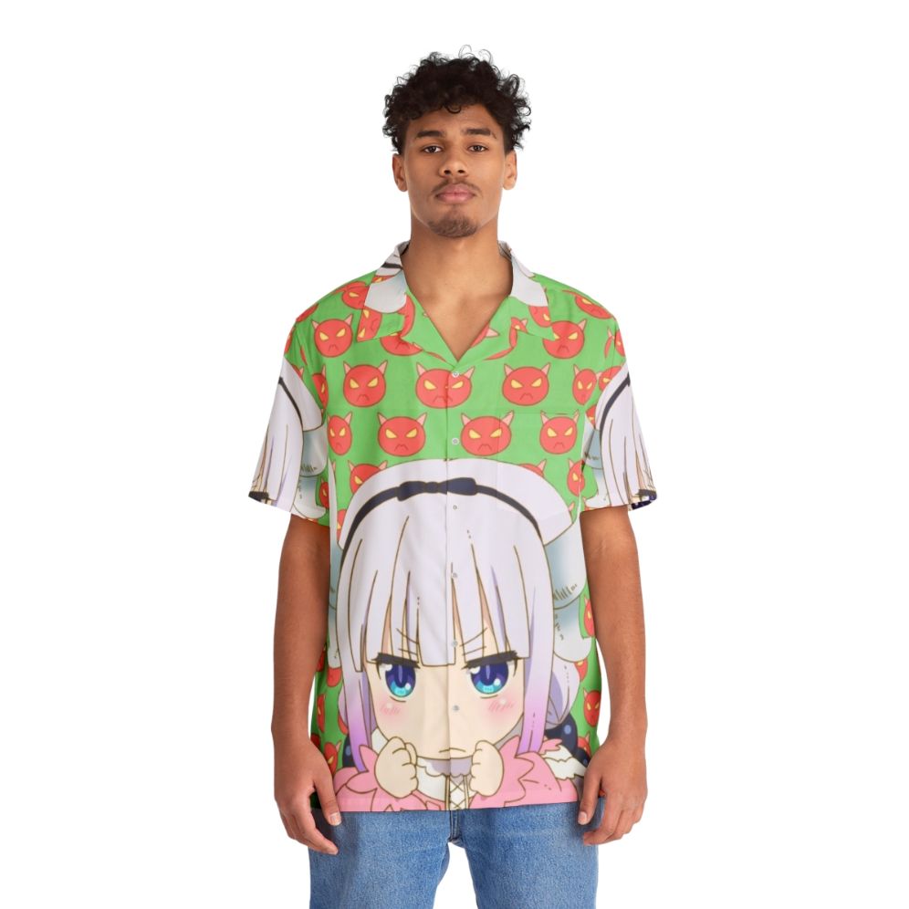 Angry Kanna from Miss Kobayashi's Dragon Maid Hawaiian Shirt - Lifestyle