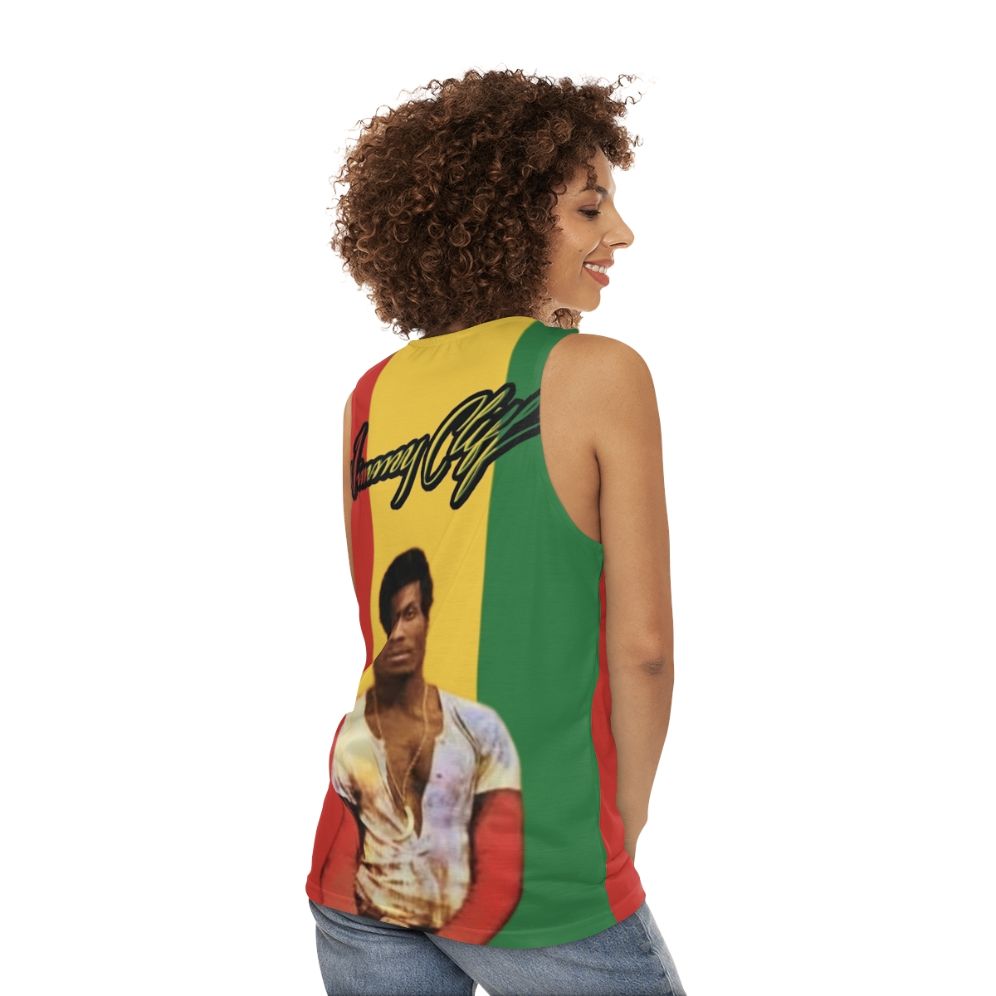 Jimmy Cliff Unisex Reggae Tank Top - women back