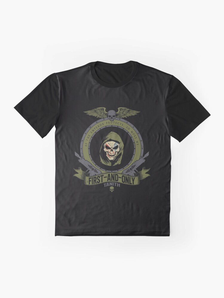 Warhammer 40K Imperial Guard Tanith Crest Graphic T-Shirt - Flat lay