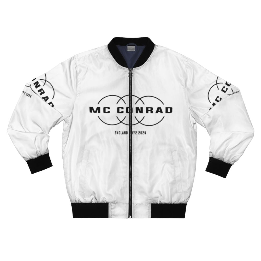 MC Conrad England Music Bomber Jacket with Circles and D66 Design