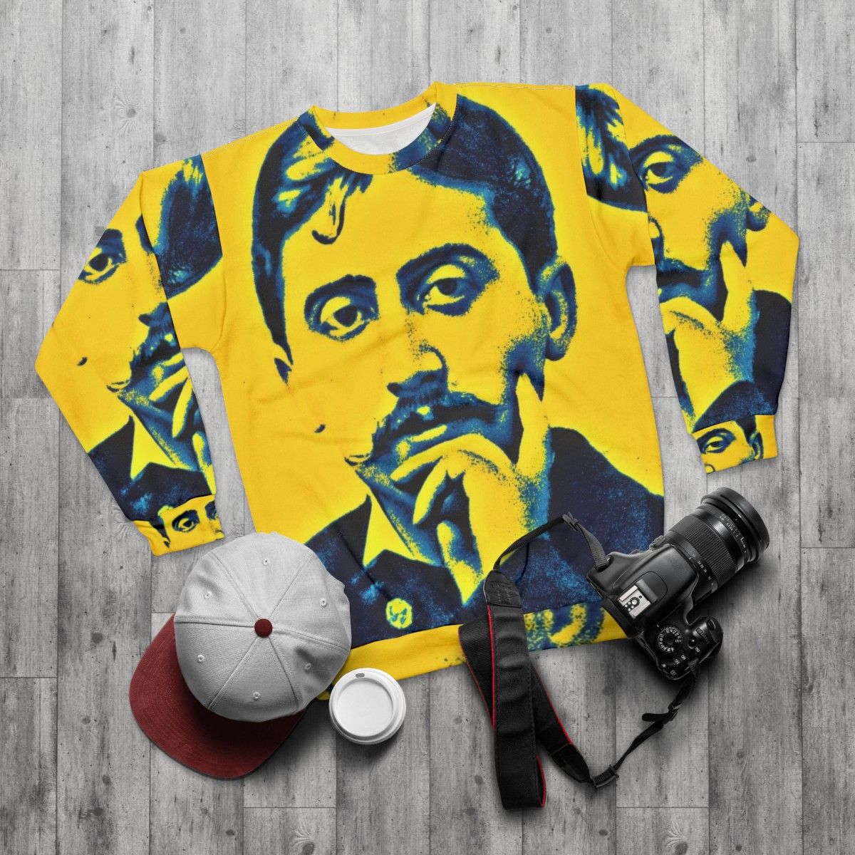 Marcel Proust Literary Classics Sweatshirt - flat lay