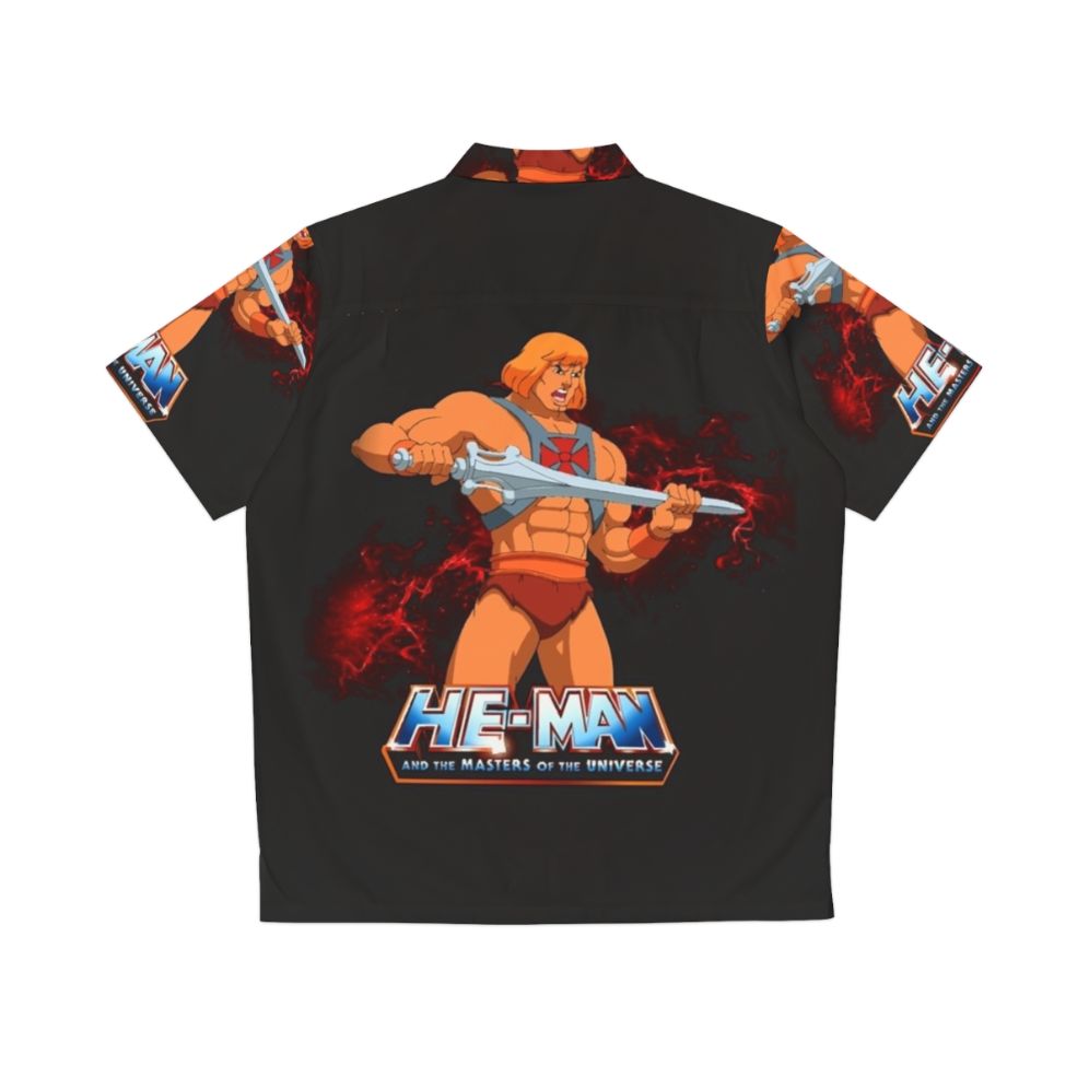 Retro 80s He-Man Masters of the Universe Army Hawaiian Shirt - Back