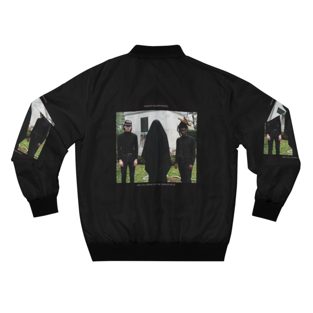 Danger Bomber Jacket with Music, Birds, and Diamonds - Back