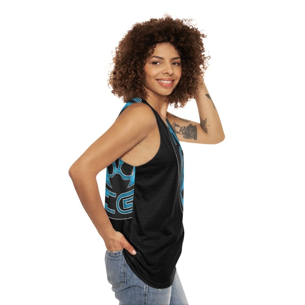 Hopi Bear Paw Native American Unisex Tank Top - women side