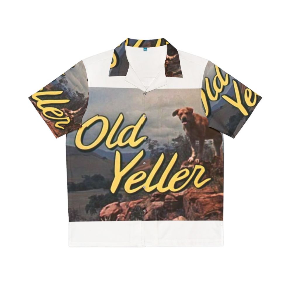 Vintage "Old Yeller" Hawaiian shirt with retro inspired meme-style print