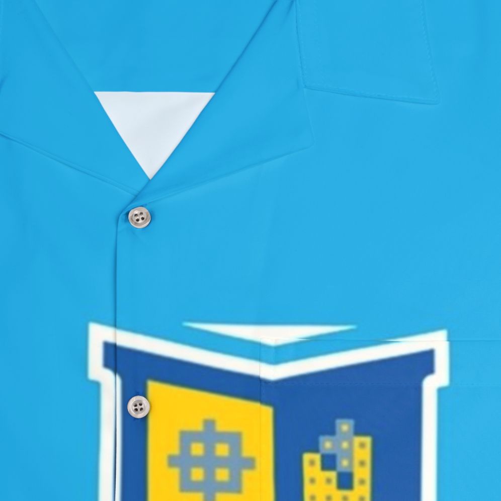 Vghs Emblem Hawaiian Shirt featuring video game and anime design - Detail