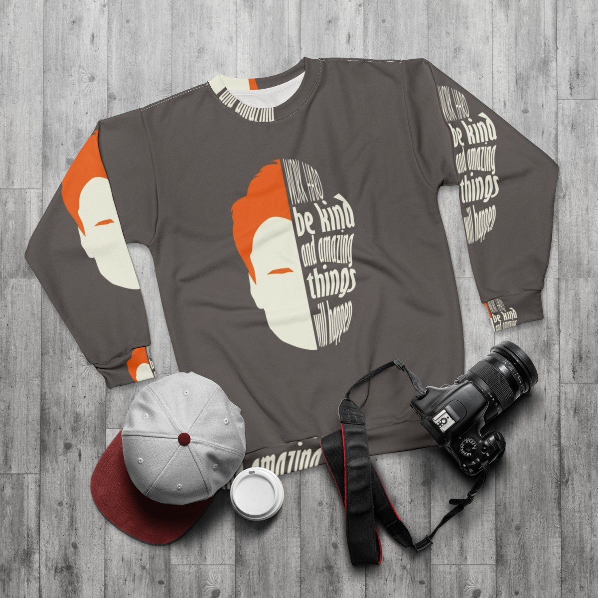 Conan O'Brien Team Coco Funny Sweatshirt - flat lay