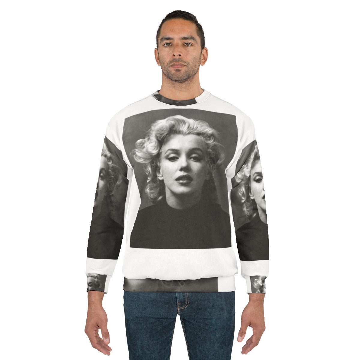 Vintage Marilyn Monroe Black and White Sweatshirt - men