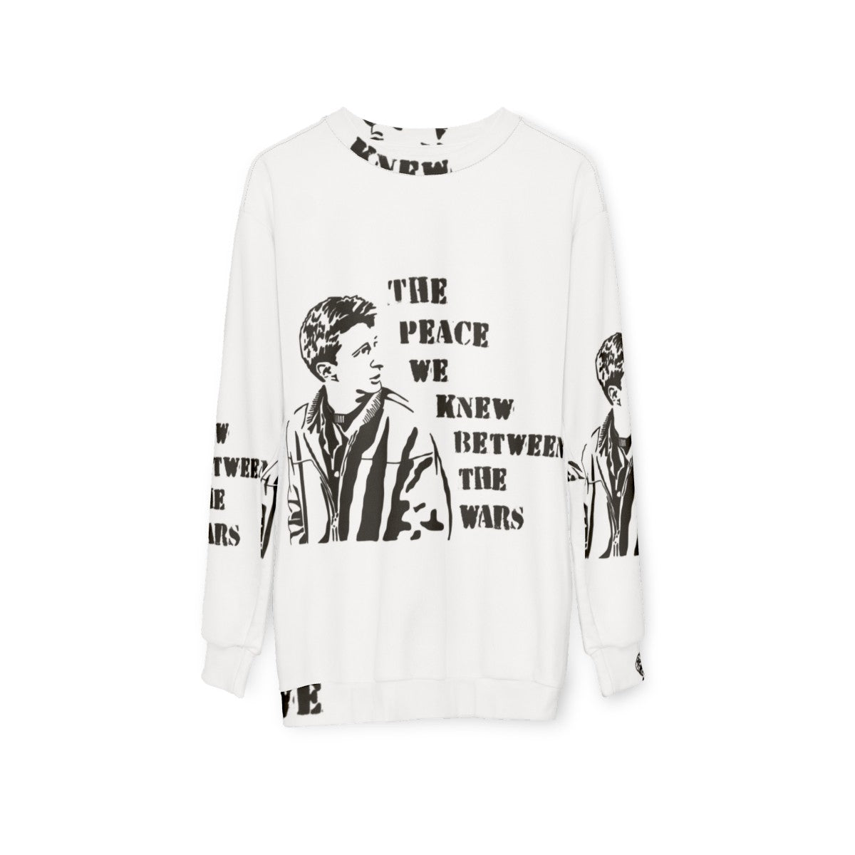 Billy Bragg "Between The Wars" Protest Song Sweatshirt - hanging