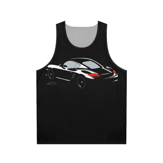 Porsche Cayman S sports car unisex tank top