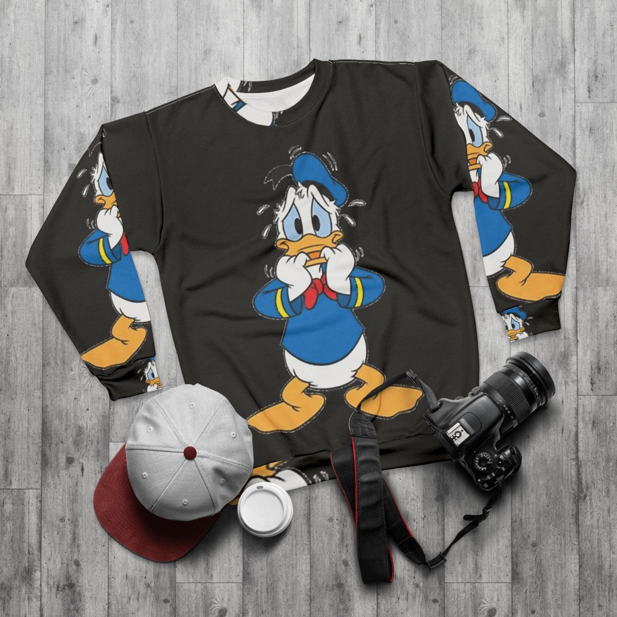 Funny Donaldducks Fan Art Sweatshirt - flat lay