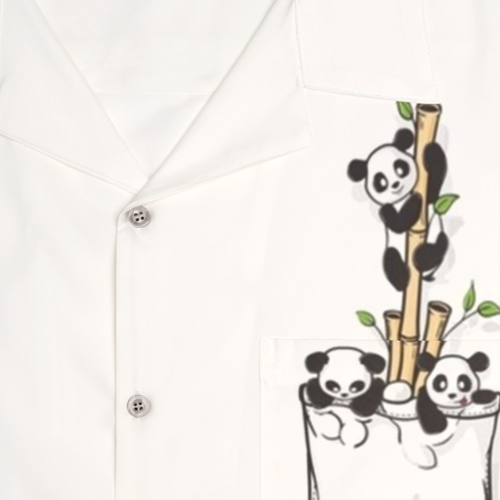 Pocket Pandas Hawaiian Shirt - Detail