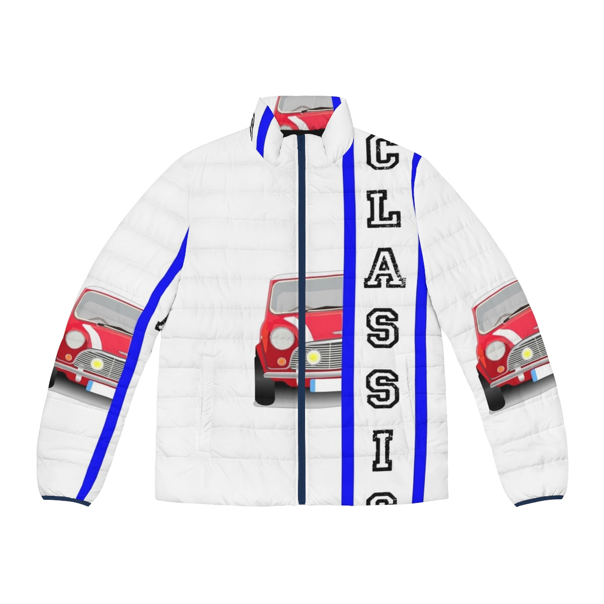 Classic Mini Cooper Puffer Jacket with Retro Design