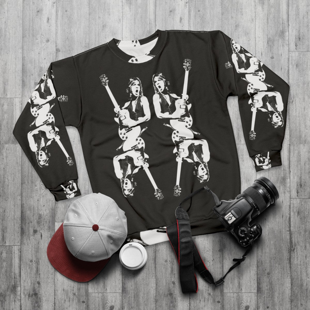 Randy Rhoads Heavy Metal Sweatshirt - flat lay